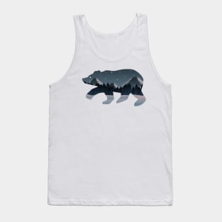 Mountains Bear Tank Top